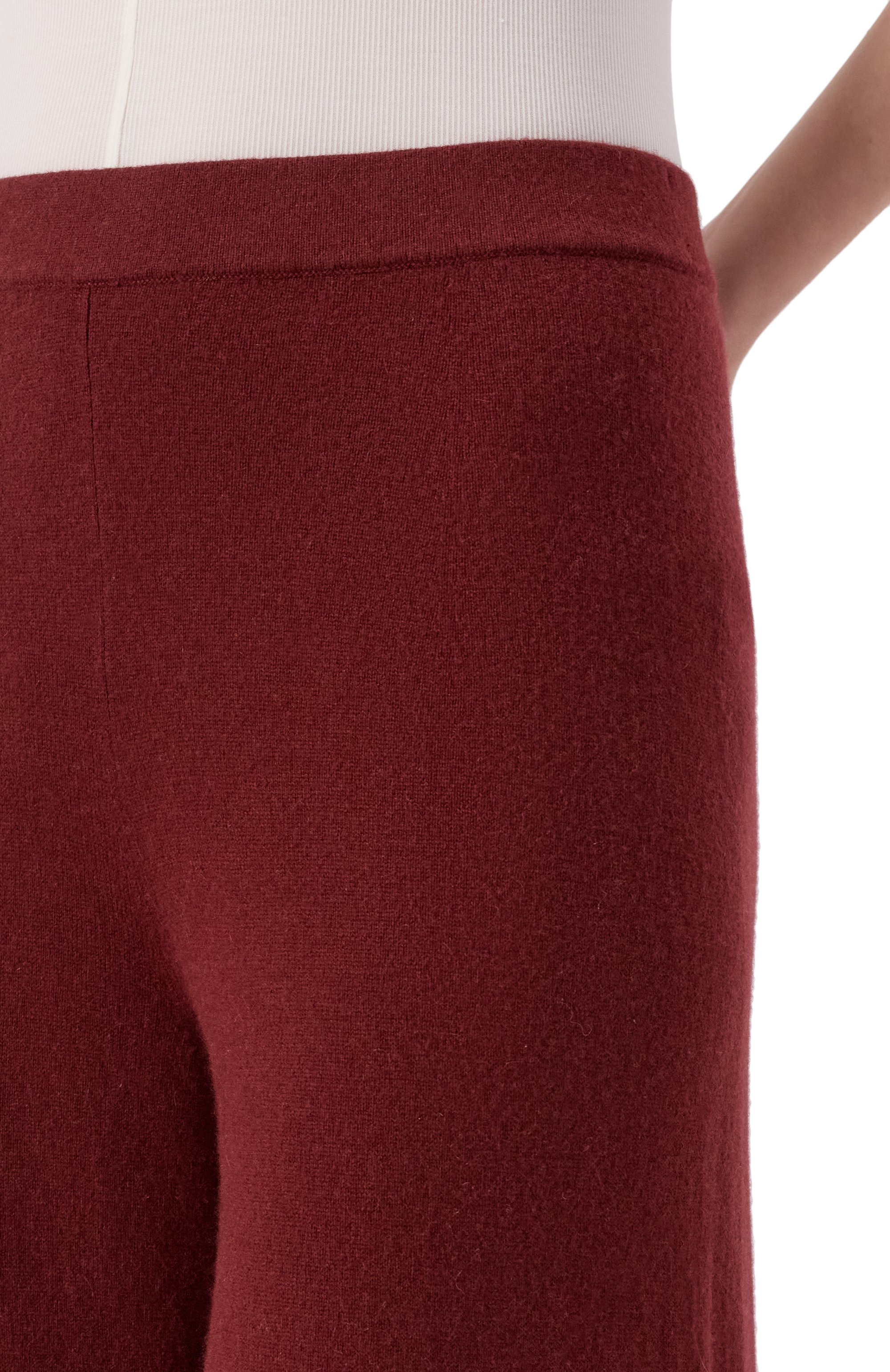 Кашемировые брюки 12 STOREEZ бордового цвета по цене 32000 руб., арт. 134654, фото 5 Кашемировые брюки 12 STOREEZ, арт. 134654, фото 5