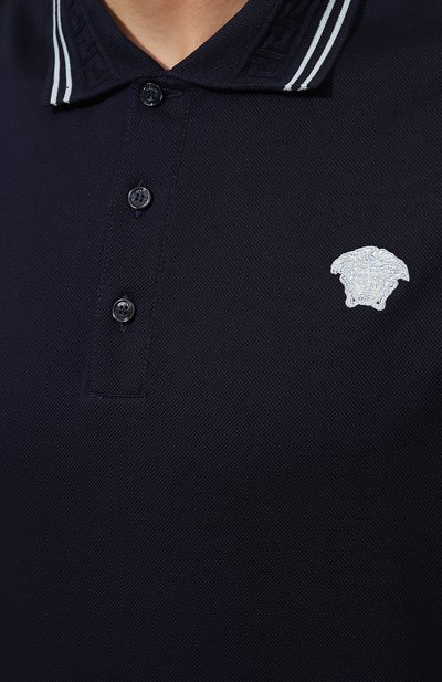 Хлопковое поло VERSACE, арт. 1013910/1A09860, фото 5