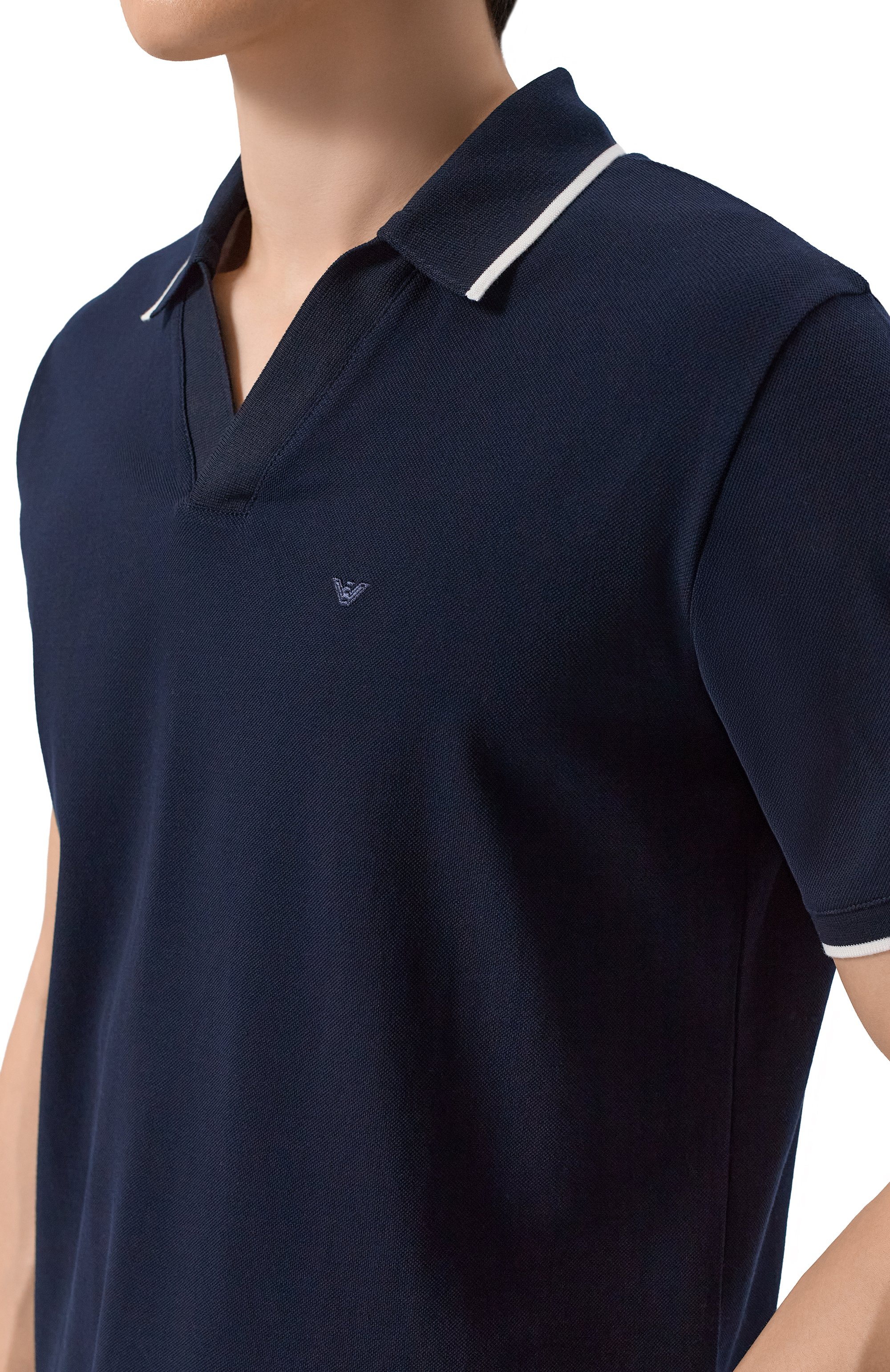 Хлопковое поло EMPORIO ARMANI, арт. EM005852/AF12955, фото 5