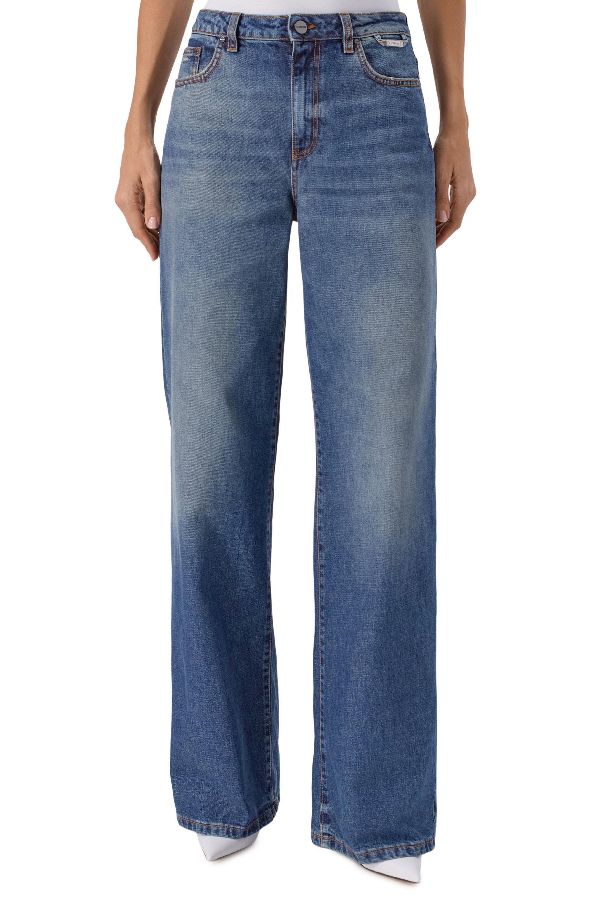 Джинсы ICEBERG синего цвета по цене 47400 руб., арт. 2NT1/0215, фото 3 Джинсы ICEBERG, арт. 2NT1/0215, фото 3