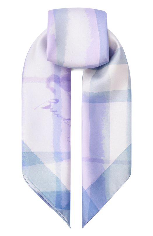 Шелковый платок Burberry 8119961 Сиреневый 8119961