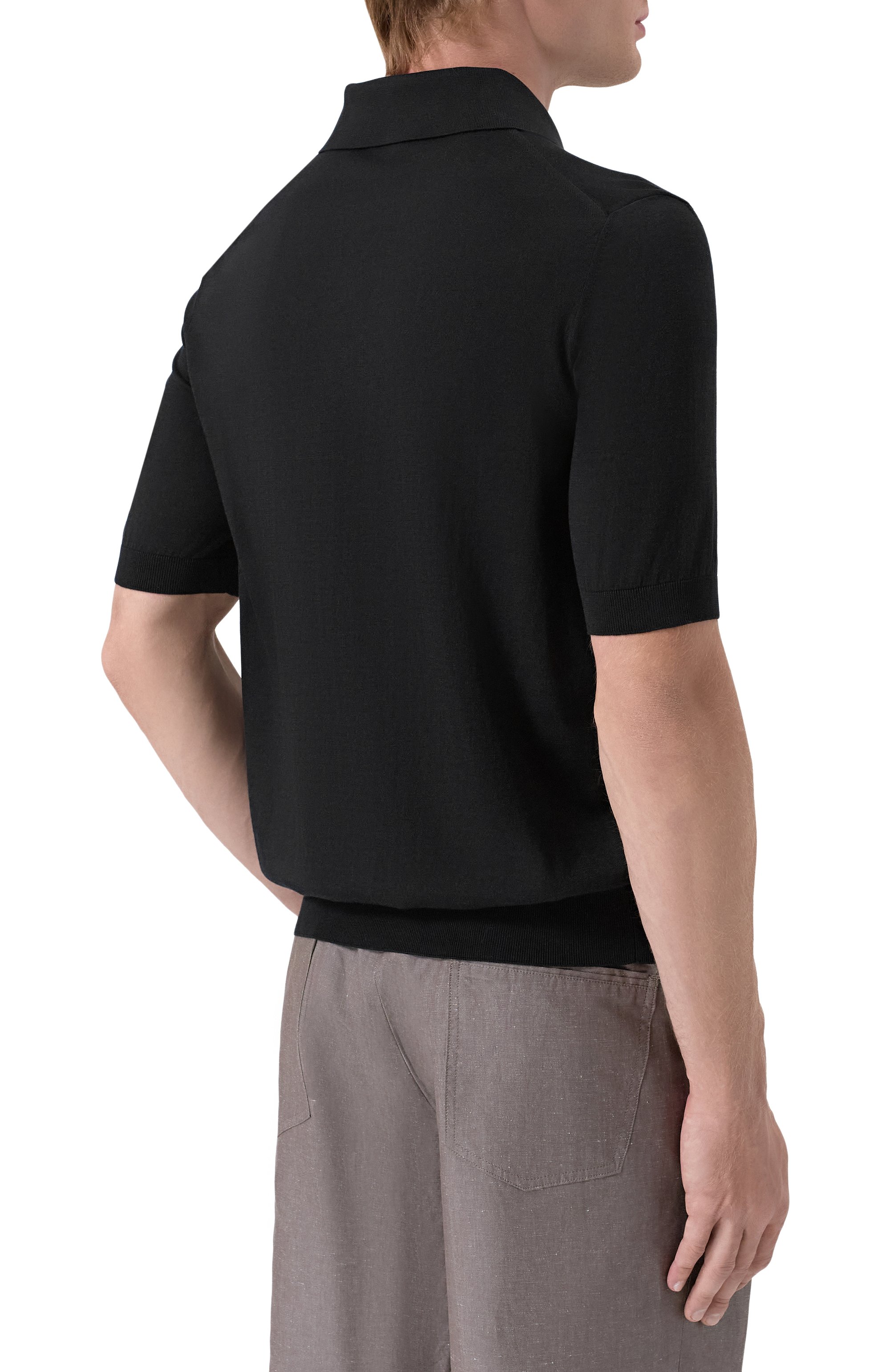 Поло из хлопка и шелка MVST, арт. M26.CSM.K424/C0TT0N/SILK, фото 4