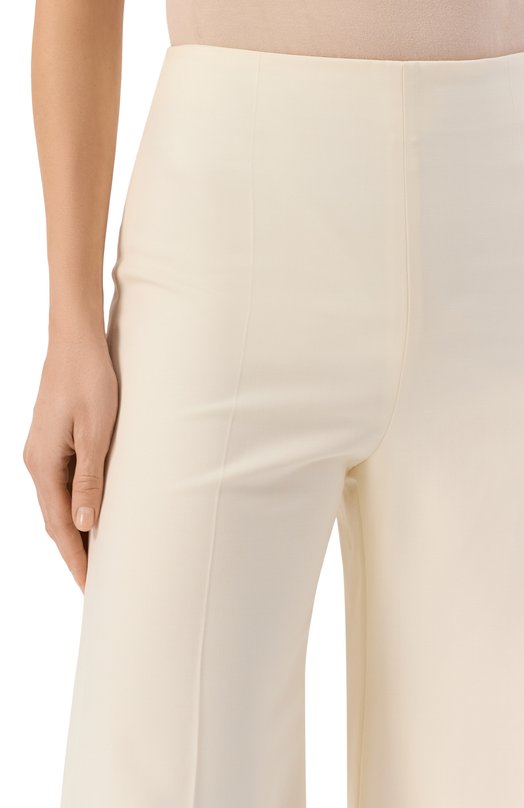 Шерстяные брюки Nina Ricci 25ACPA027/WV0324 Кремовый  25ACPA027/WV0324 Фото 5