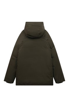 Детского пуховая куртка STONE ISLAND хаки цвета, арт. 40434/14 | Фото 2 (Рукава: Длинные; Материал внешний: Синтетический материал; Мальчики Кросс-КТ: Пуховик-верхняя одежда; Материал сплава: Проставлено; Материал подклада: Синтетический материал; Драгоценные камни: Проставлено; Материал утеплителя: Пух и перо)