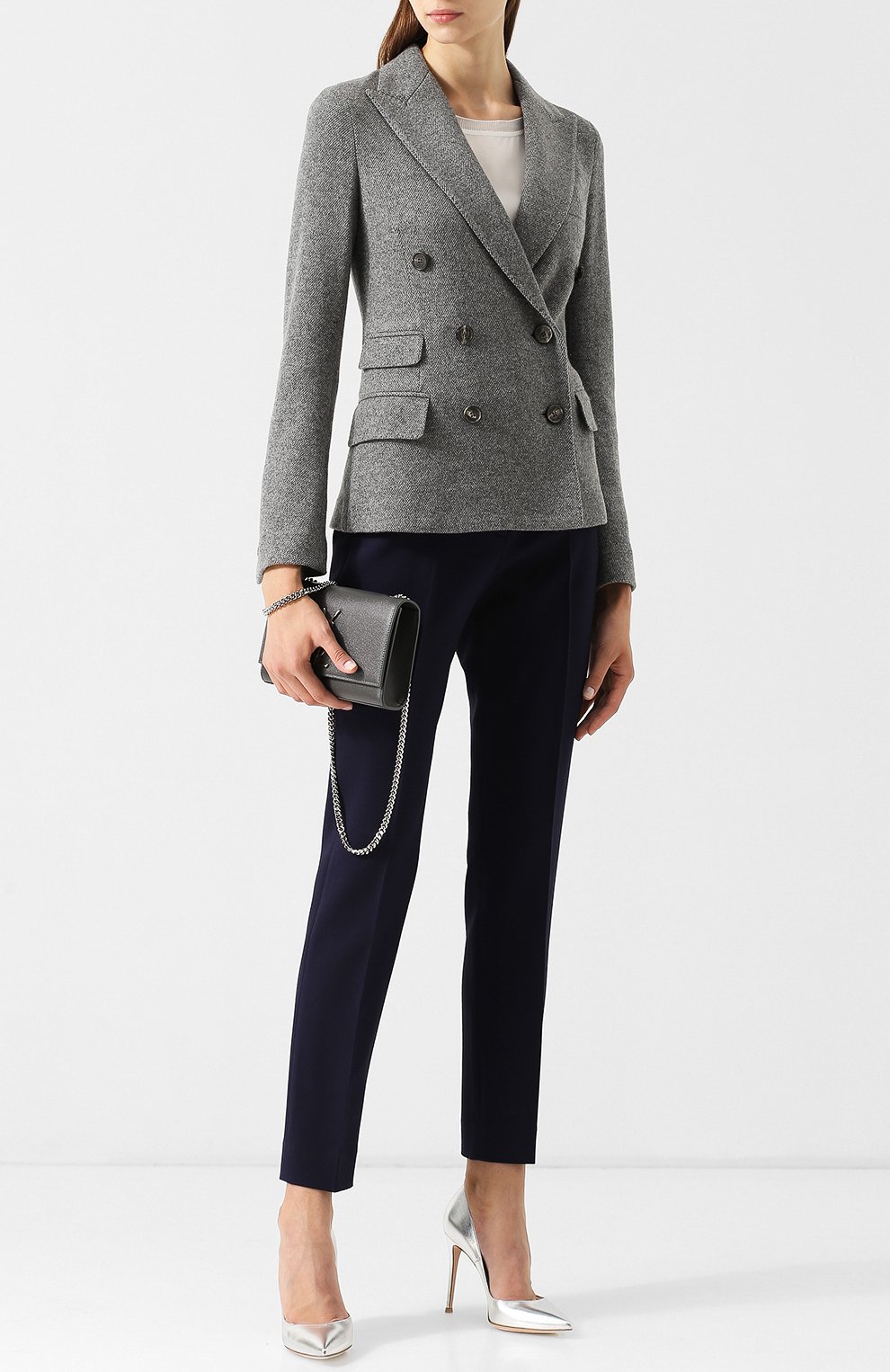 Двубортный кашемировый жакет RALPH LAUREN, арт. 290719534, фото 2