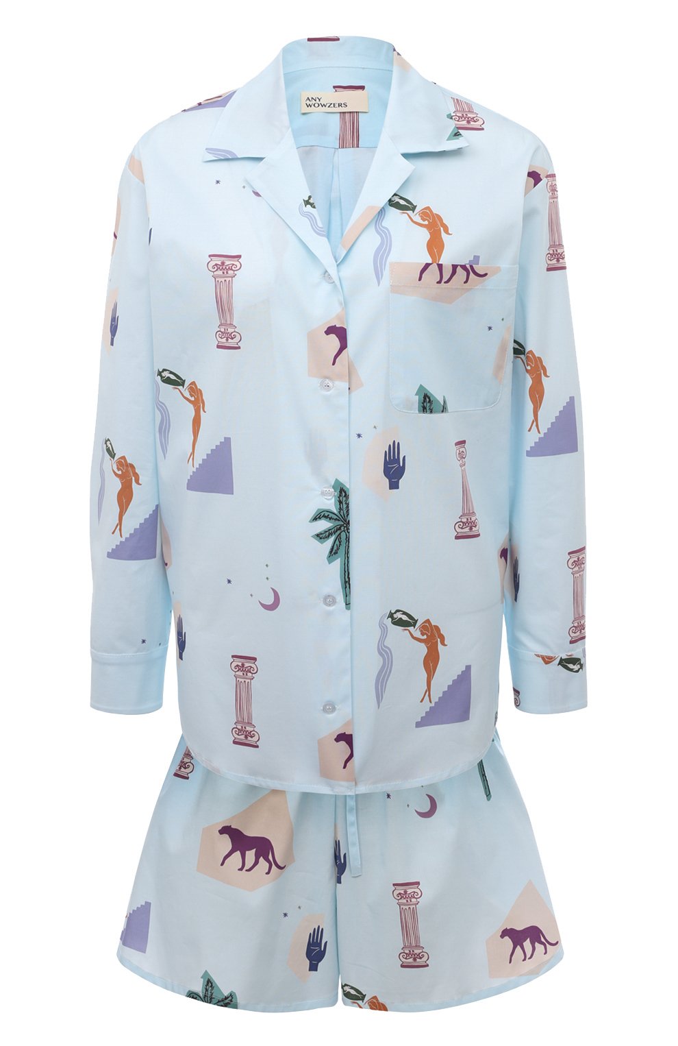 Хлопковая пижама ANY WOWZERS, арт. BFR02-PRS-P, фото 1