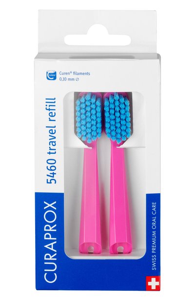 Женская сменные зубные щетки сs 5460 для дорожного набора be you, розовый (2 шт.) CURAPROX, арт. 7612412430806