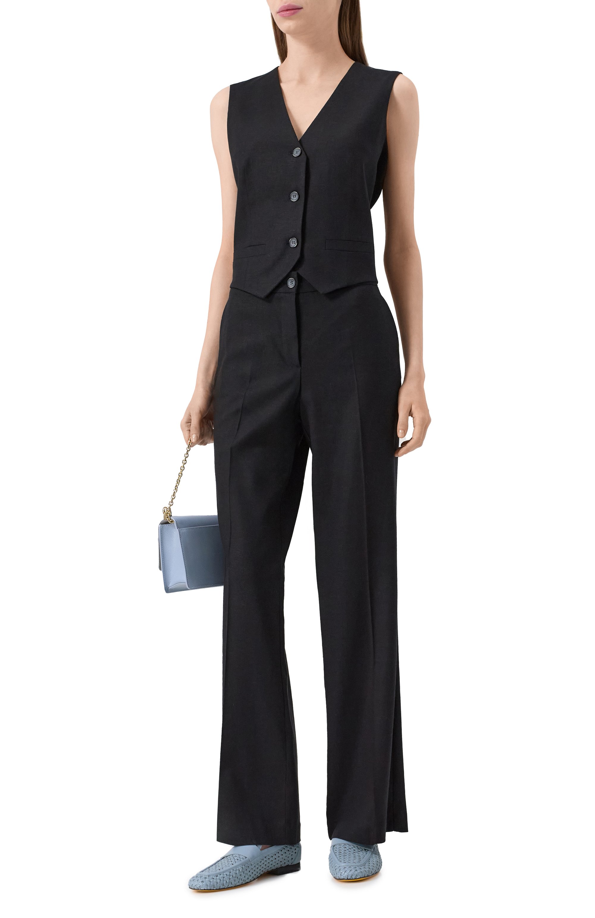 Жилет из вискозы и льна PIETRO BRUNELLI, арт. VE0172/LIDAFN, фото 2