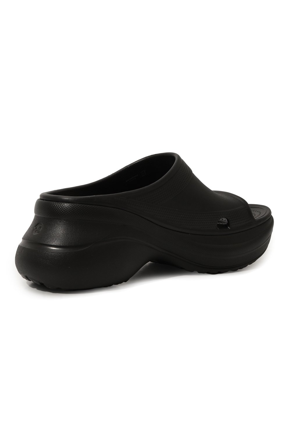 Женские черные шлепанцы crocs x balenciaga BALENCIAGA купить в интернет ...