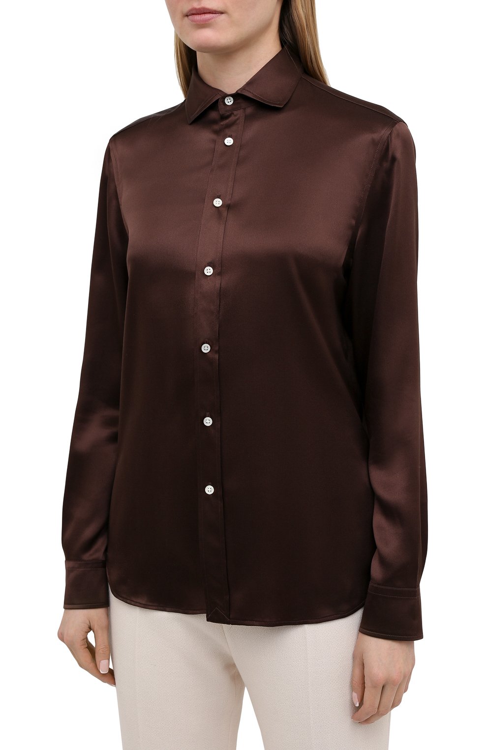 Атласная рубашка POLO RALPH LAUREN, арт. 211798122, фото 3