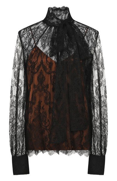 Женская блузка из вискозы MVST, арт. M26.1MW.BW40.1/C001 SATIN+LACE