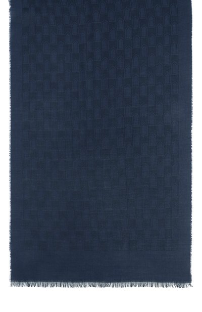 Шарф из шерсти и хлопка CANALI темно-синего цвета по цене 27900 руб., арт. 06/TF00319, фото 4 Шарф из шерсти и хлопка CANALI, арт. 06/TF00319, фото 4