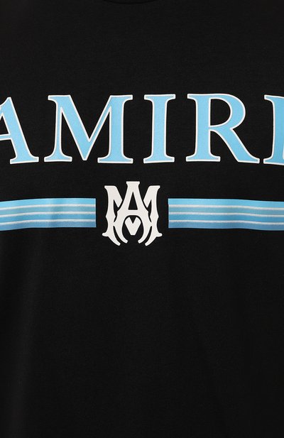 Хлопковая футболка AMIRI черного цвета по цене 49700 руб., арт. PS24MJL007, фото 5 Хлопковая футболка AMIRI, арт. PS24MJL007, фото 5