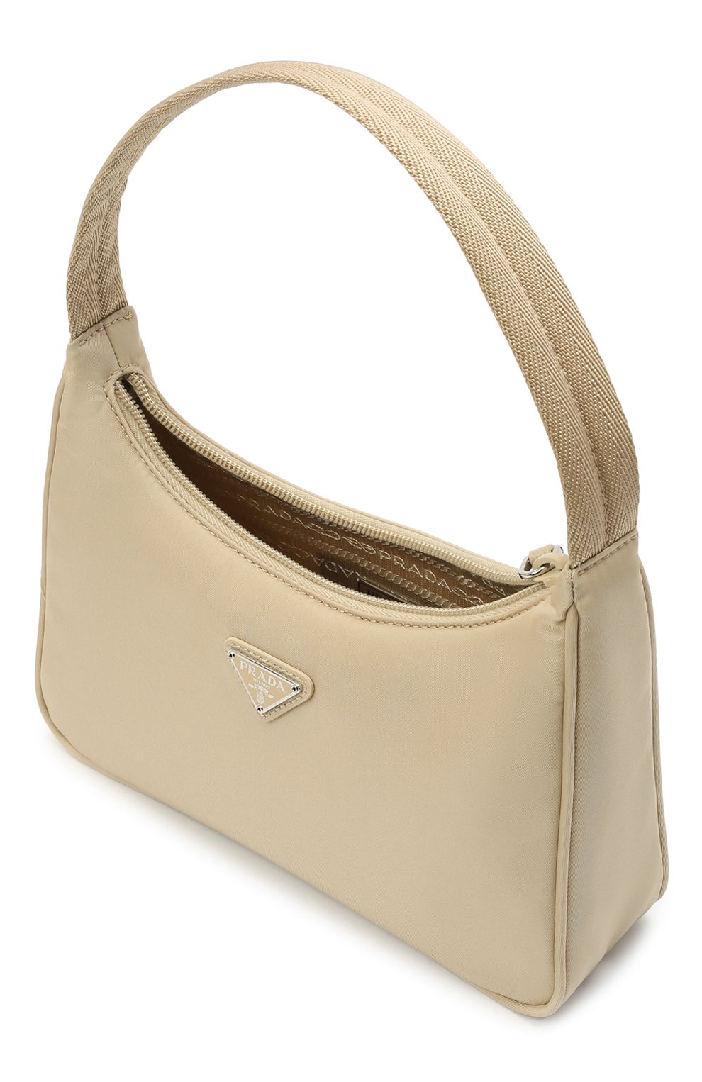 Сумка prada re-edition 2000 PRADA бежевого цвета по цене 92000 руб., арт. 1NE515-RDH0-F0F24, фото 5 Сумка prada re-edition 2000 PRADA, арт. 1NE515-RDH0-F0F24, фото 5