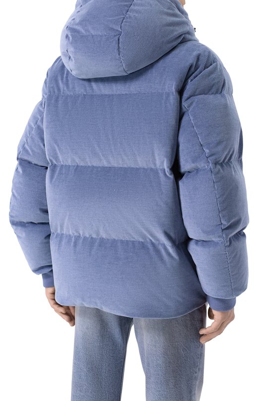 Вельветовый пуховик MVST M25.1MM.0005_001 Голубой  M25.1MM.0005_001 Фото 4