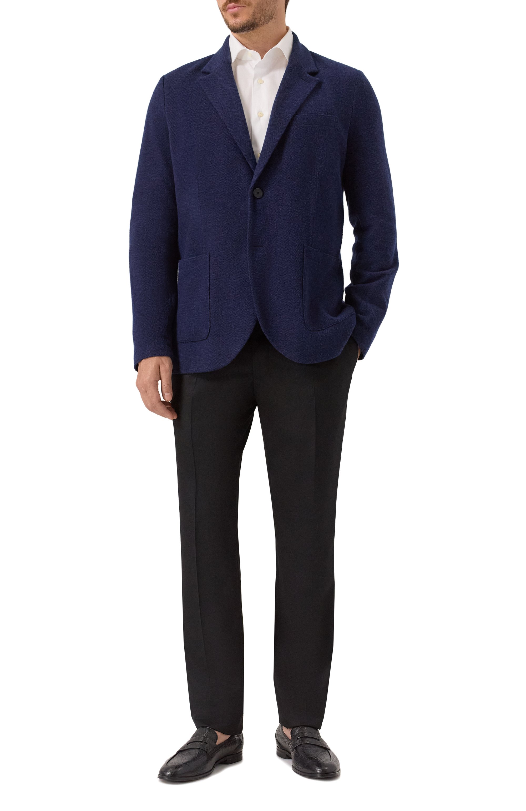 Пиджак из шерсти и хло�пка HARRIS WHARF LONDON, арт. CL9535MRA, фото 3