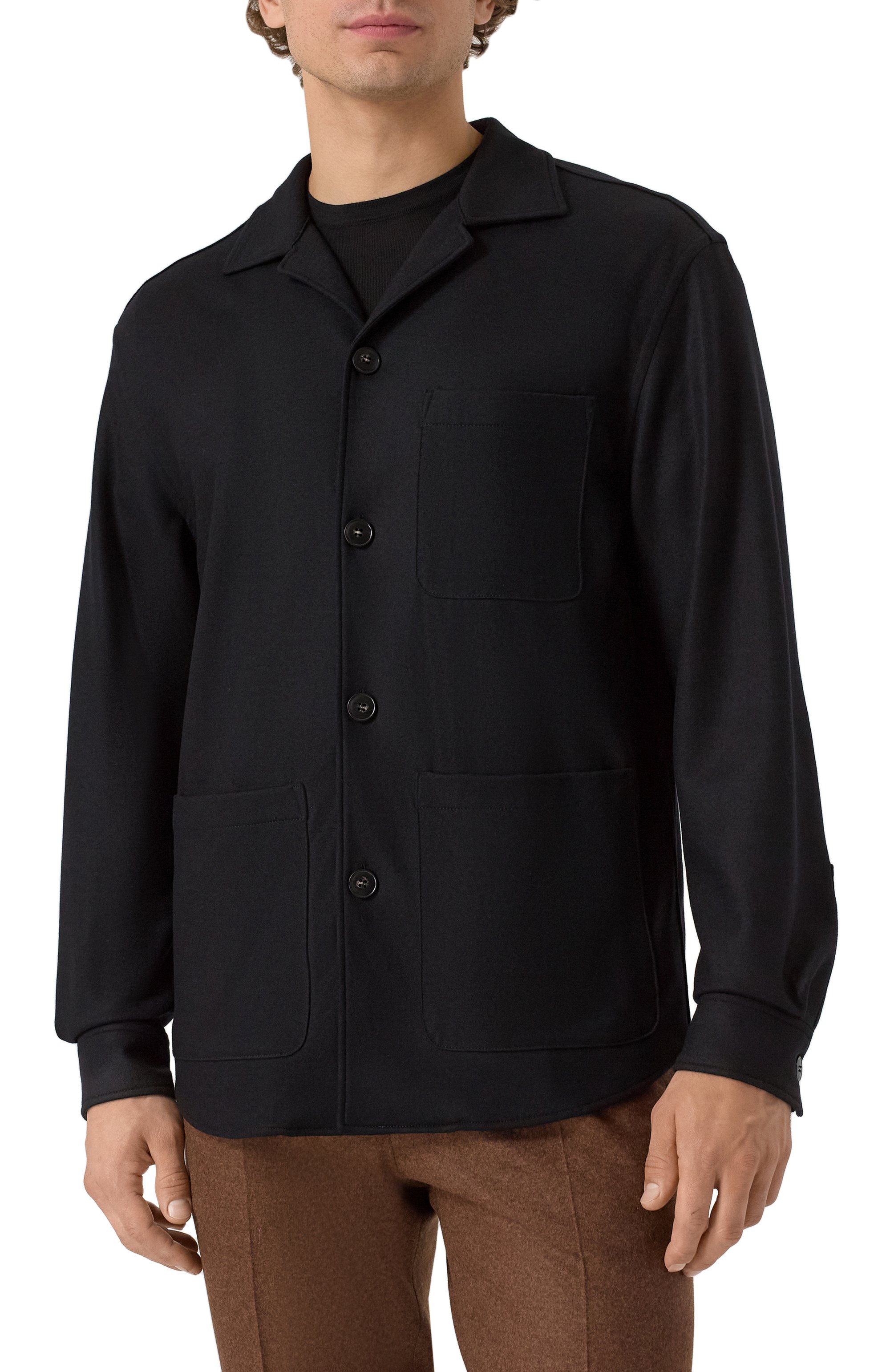 Шерстяная куртка-рубашка CANALI, арт. J31017/JJ03062, фото 4