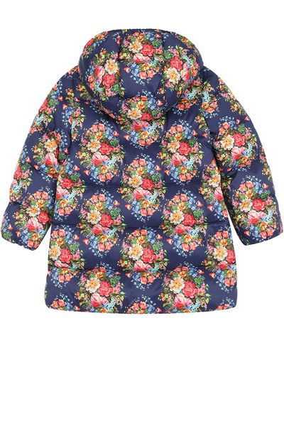 Пуховое стеганое пальто с цветочным принтом GUCCI, арт. 478131/XBC18, фото 2