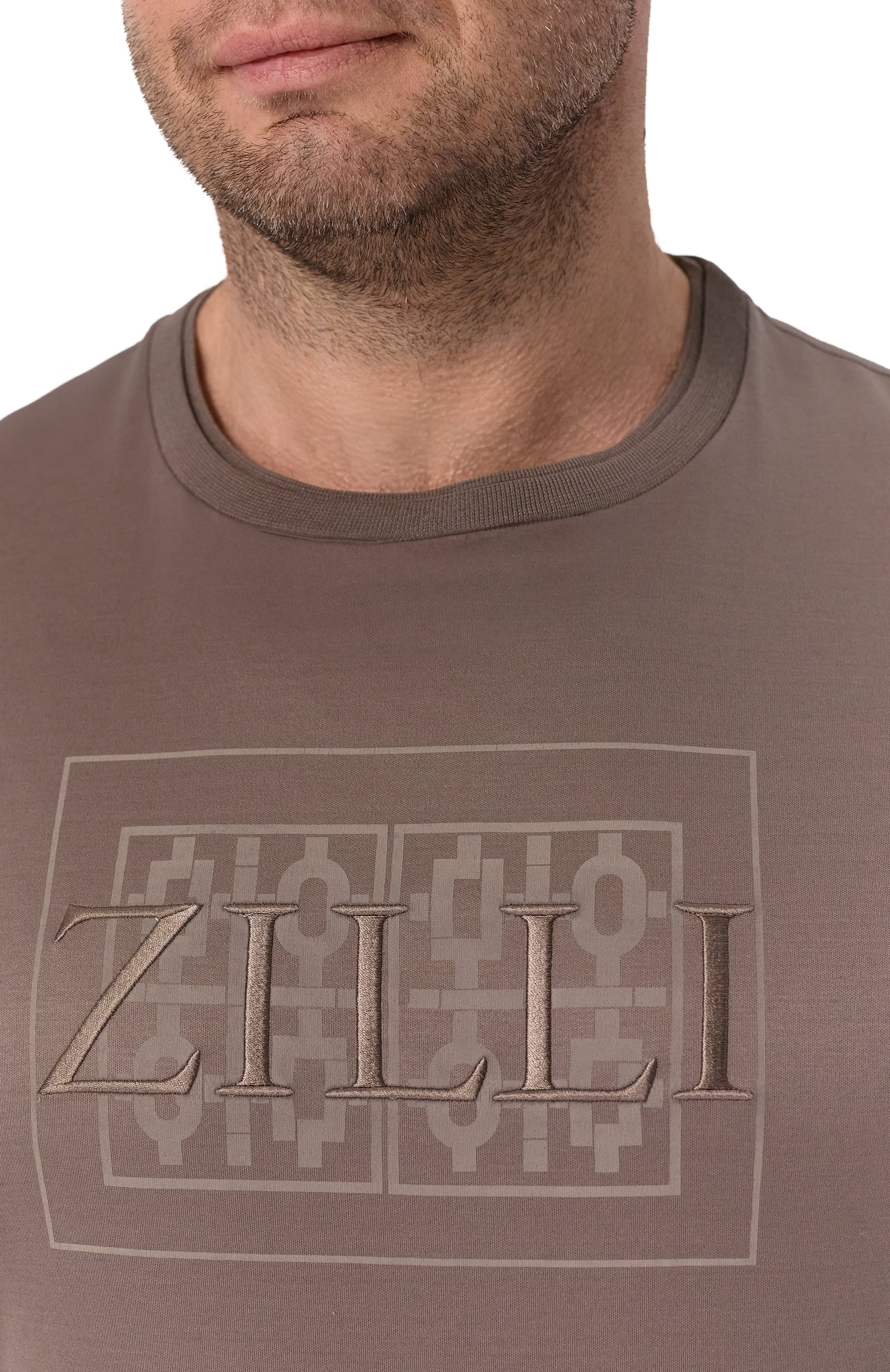 Хлопковая футболка ZILLI, арт. TSR030M0100VZMRB0, фото 5