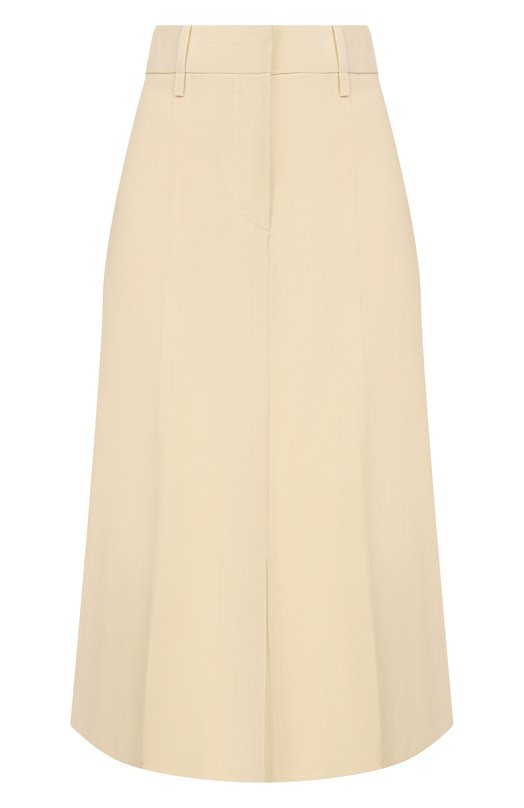 Шерстяная юбка Jil Sander J01MA0165/J40171 Кремовый J01MA0165/J40171