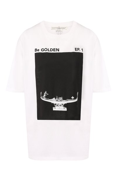Женская хлопковая футболка GOLDEN GOOSE DELUXE BRAND, арт. G34WP026.F1