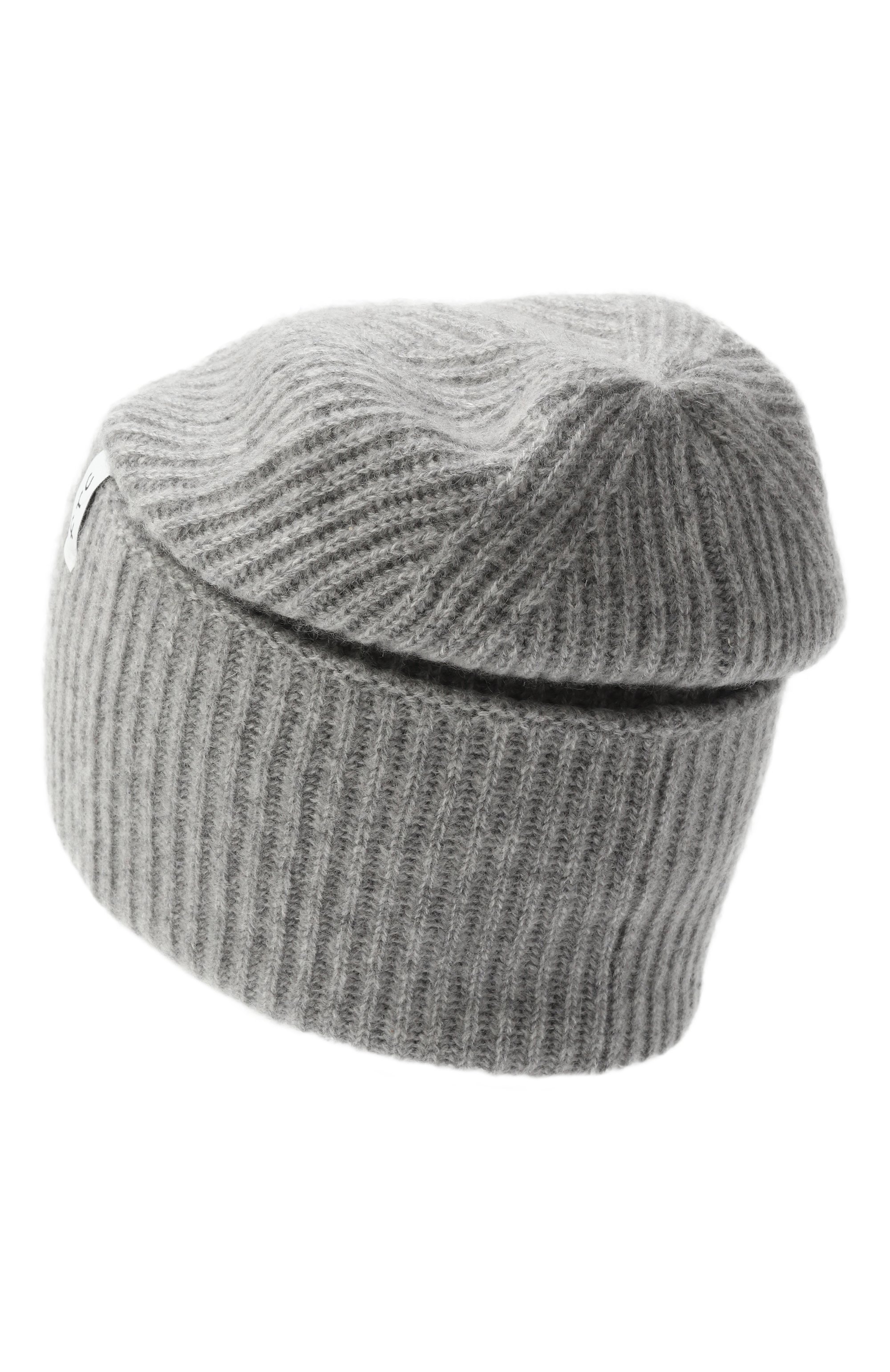 Кашемировая шапка FTC серого цвета по цене 16050 руб., арт. 800-0950, фото 2 Кашемировая шапка FTC, арт. 800-0950, фото 2