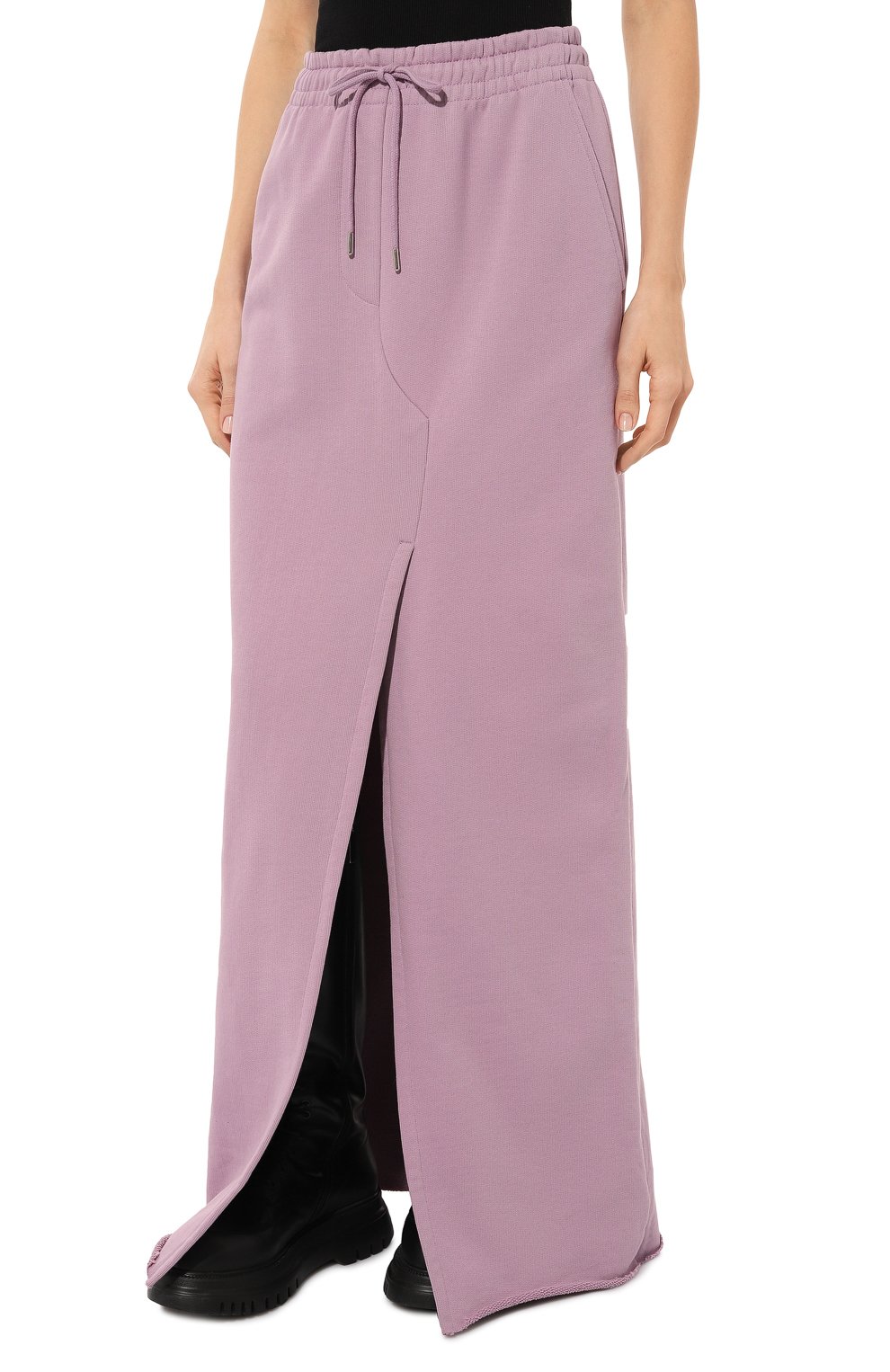 Хлопковая юбка DRIES VAN NOTEN сиреневого цвета по цене 42750 руб., арт. 222-011118-5615, фото 3 Хлопковая юбка DRIES VAN NOTEN, арт. 222-011118-5615, фото 3