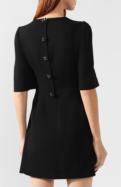 Приталенное мини-платье из шерсти DOLCE & GABBANA, арт. I6865Z/FUBEM, фото 4