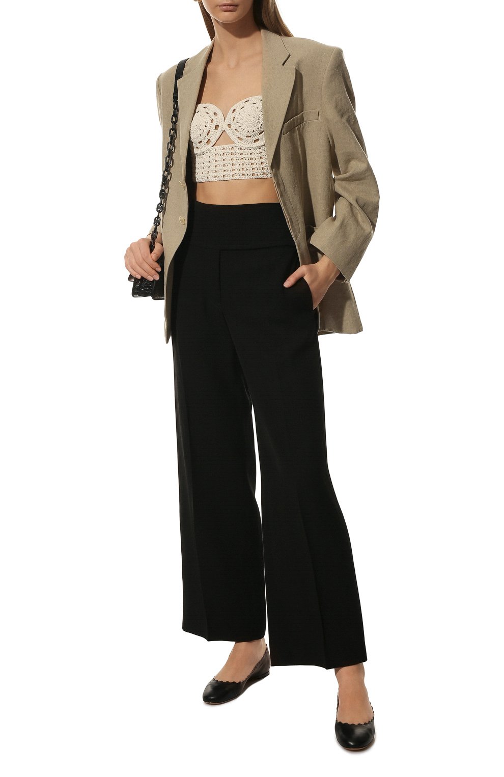 Кожаные балетки lauren CHLOÉ, арт. CHC16A16075, фото 2