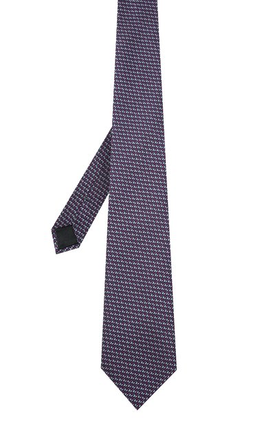 Шелковый галстук ZEGNA фиолетового цвета по цене 22150 руб., арт. Z3E31T/1XW, фото 3 Шелковый галстук ZEGNA, арт. Z3E31T/1XW, фото 3