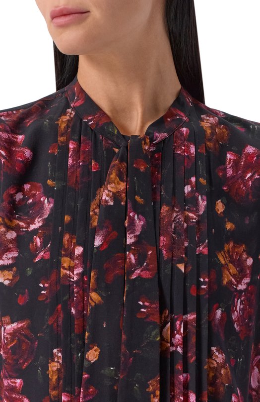 Платье из вискозы и шелка The Kooples FR0B31109K Разноцветный  FR0B31109K Фото 4