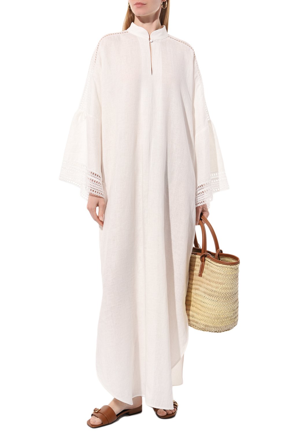 Льняная туника ERMANNO SCERVINO, арт. D444Q619HJC, фото 2