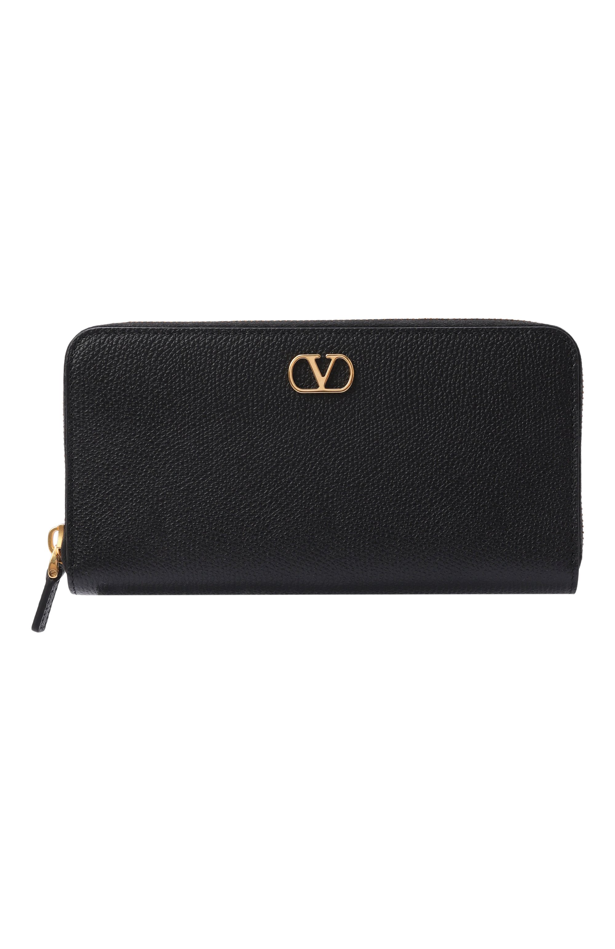 Кожаный кошелек VALENTINO черного цвета по цене 77900 руб., арт. 9W2P0BB3/SNP, фото 1 Кожаный кошелек VALENTINO, арт. 9W2P0BB3/SNP, фото 1