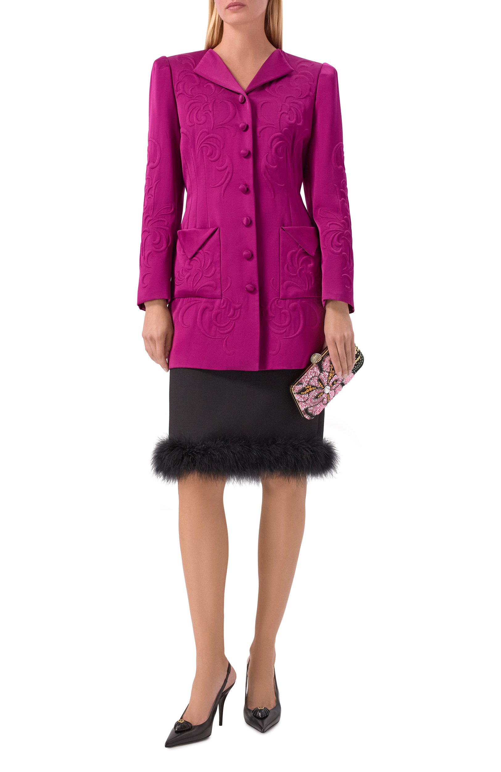 Кожаные туфли coeur royal 100 VALENTINO черного цвета по цене 125500 руб., арт. 9W2S0PR9/DMD, фото 3 Кожаные туфли coeur royal 100 VALENTINO, арт. 9W2S0PR9/DMD, фото 3