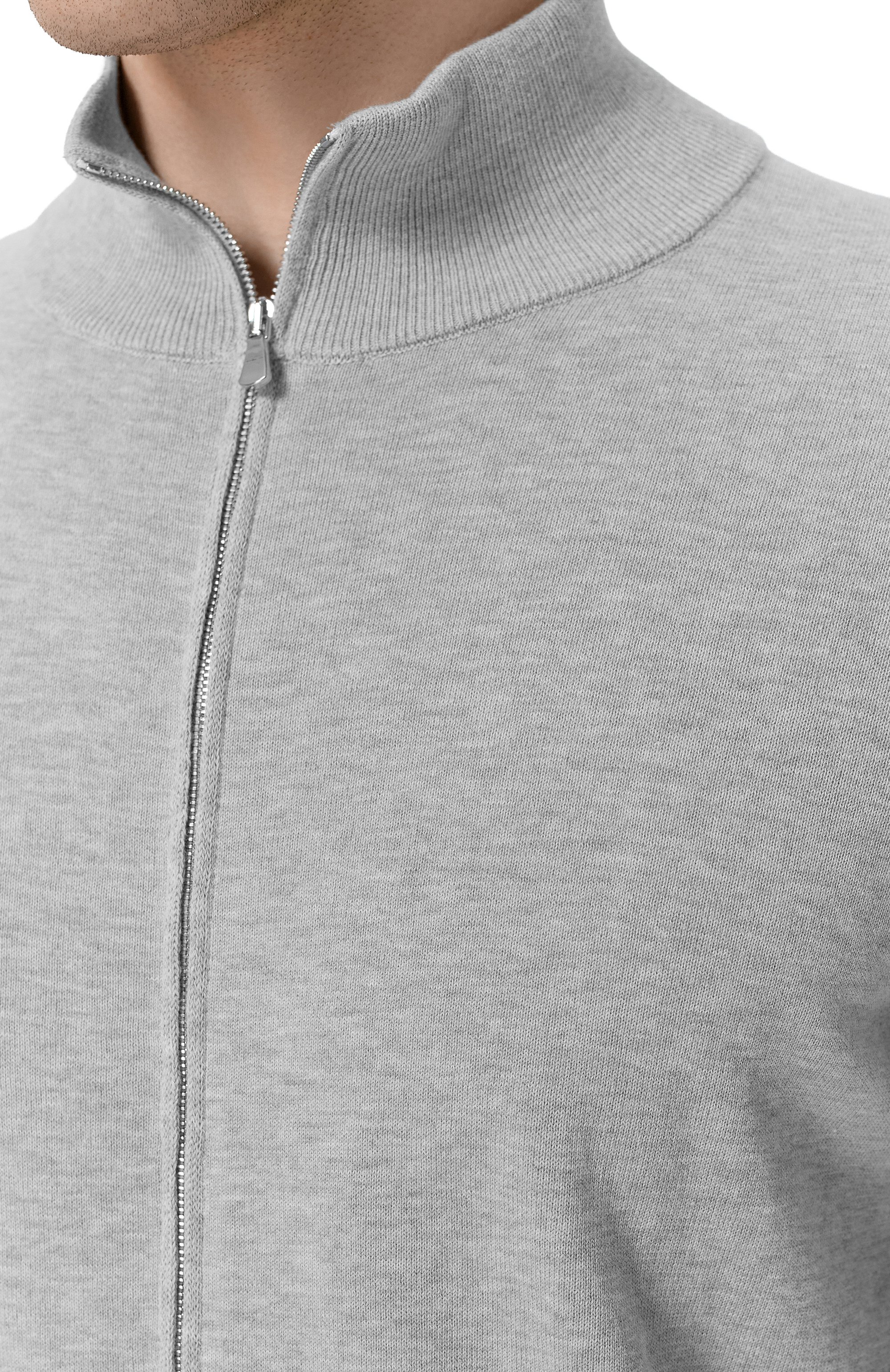 Хлопковый кардиган ANDREA CAMPAGNA серого цвета по цене 42350 руб., арт. M5425-1007, фото 5 Хлопковый кардиган ANDREA CAMPAGNA, арт. M5425-1007, фото 5