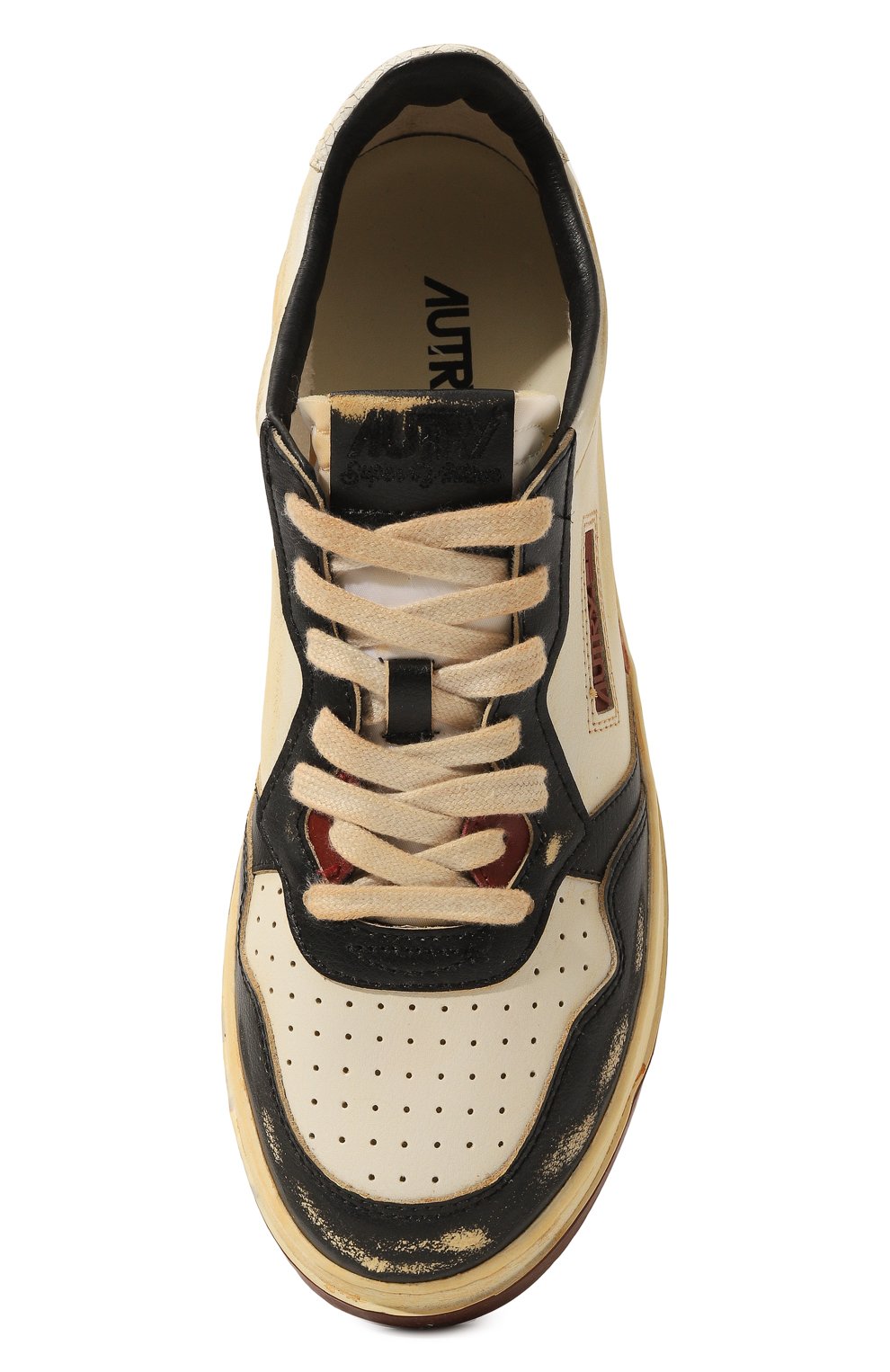 Кожаные кеды super vintage medalist AUTRY разноцветного цвета по цене 29500 руб., арт. A100AVLMLB01, фото 6 Кожаные кеды super vintage medalist AUTRY, арт. A100AVLMLB01, фото 6