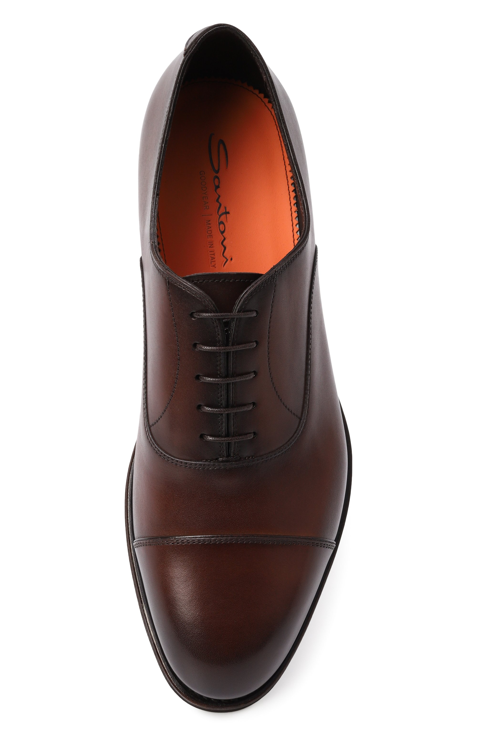 Кожаные оксфорды colin SANTONI, арт. MCCG19045PG4HNTG, фото 5