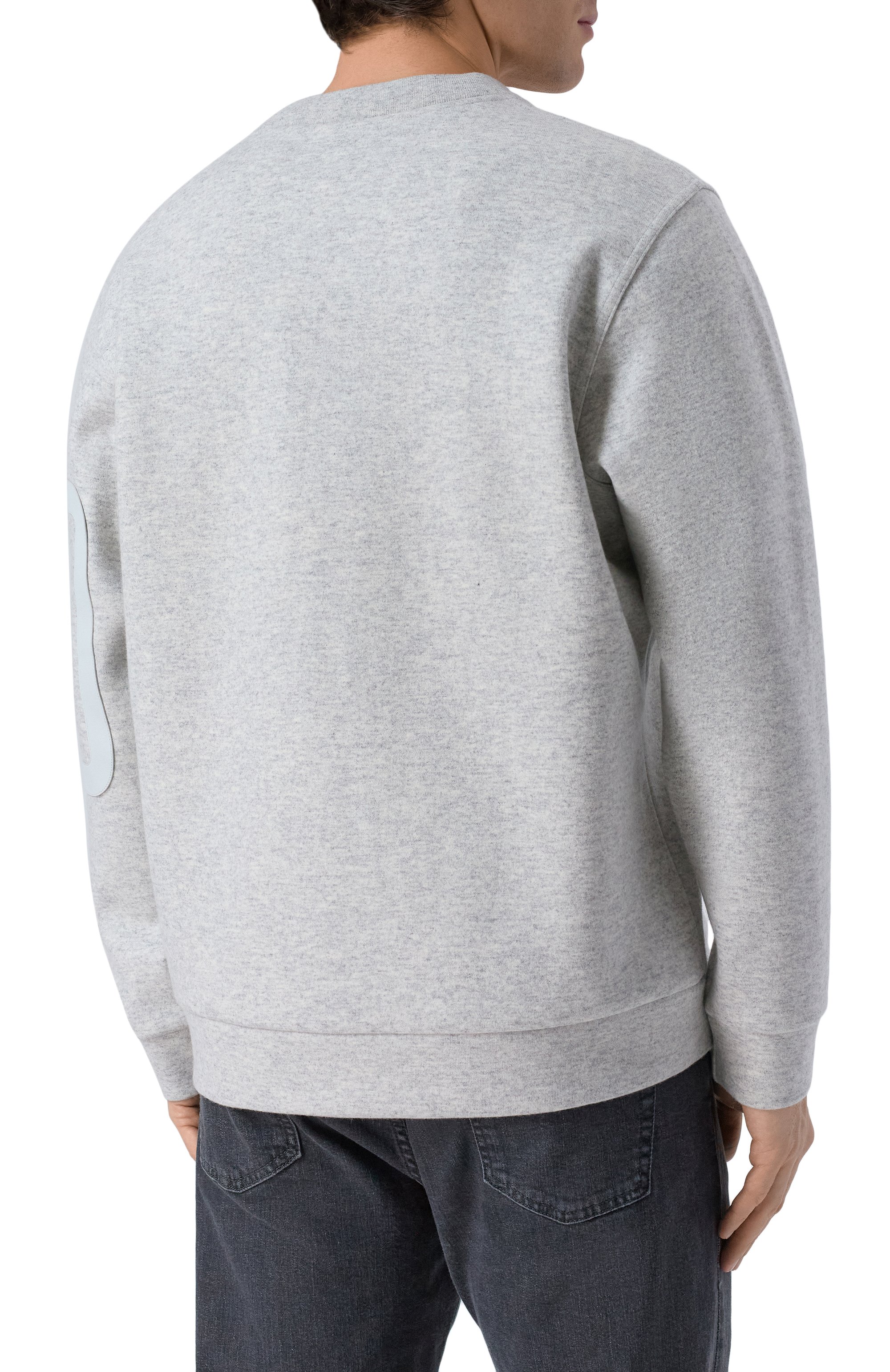 Свитшот из шерсти и кашемира MVST светло-серого цвета по цене 138500 руб., арт. M25.1PM.H002/15951, фото 4 Свитшот из шерсти и кашемира MVST, арт. M25.1PM.H002/15951, фото 4