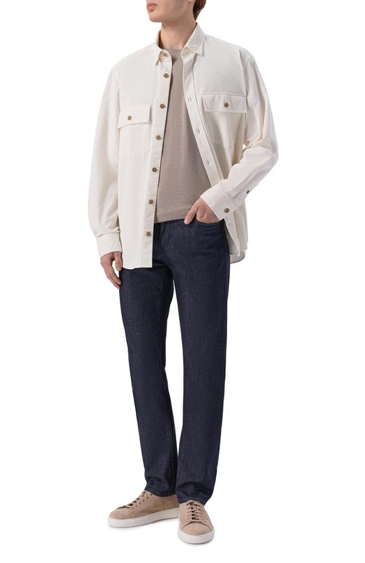 Футболка из лиоцелла и хлопка Capobianco 20M660.TM00._001 Бежевый  20M660.TM00._001 Фото 2