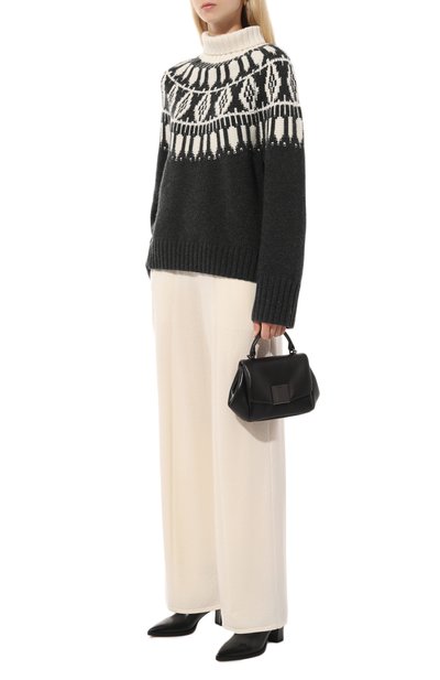 Брюки из шерсти и кашемира FREEAGE кремового цвета по цене 48400 руб., арт. W25.PT041.2030.101, фото 2 Брюки из шерсти и кашемира FREEAGE, арт. W25.PT041.2030.101, фото 2