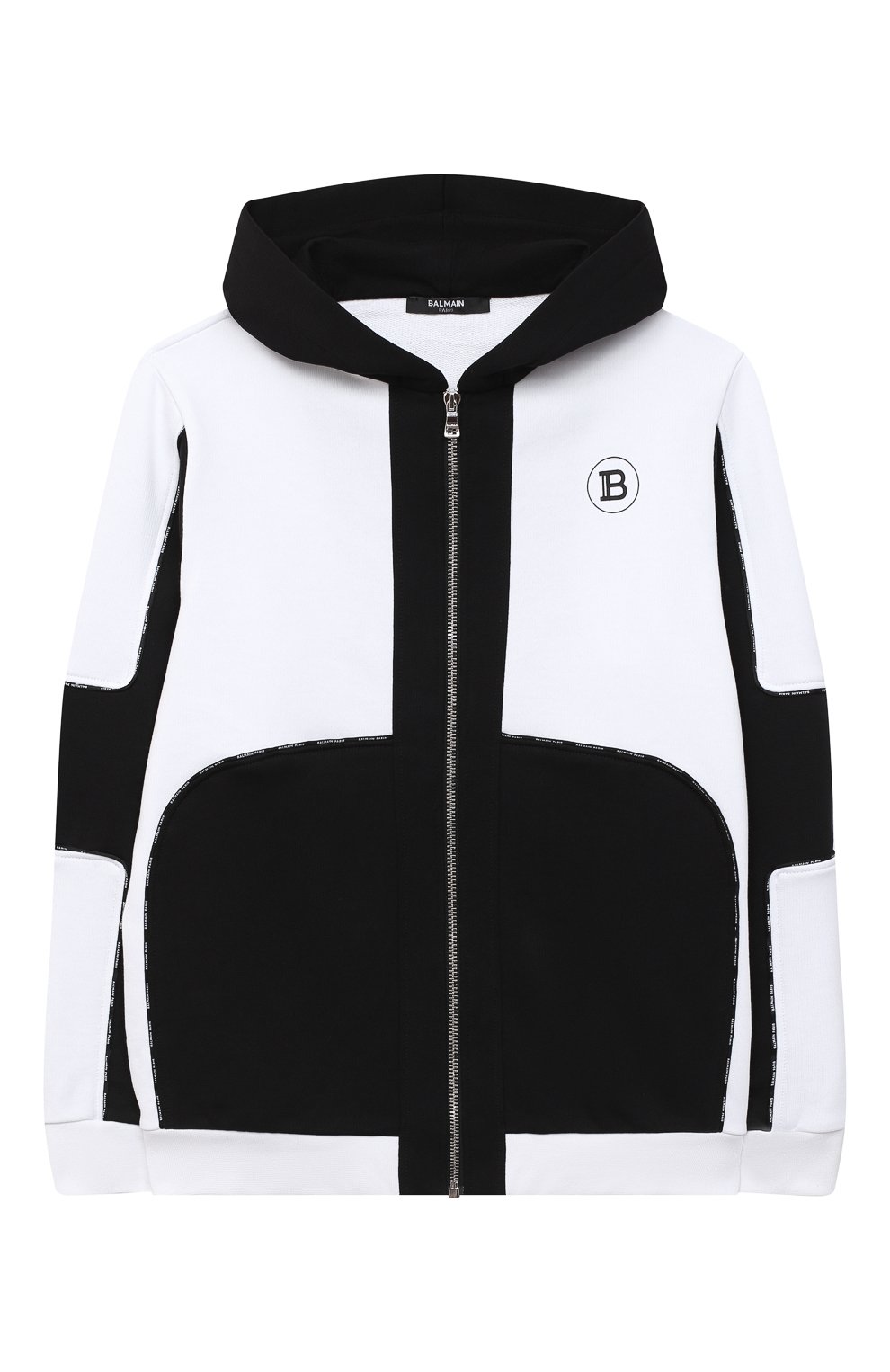 Хлопковая толстовка BALMAIN, арт. 6N4610/NX320/12-16, фото 1