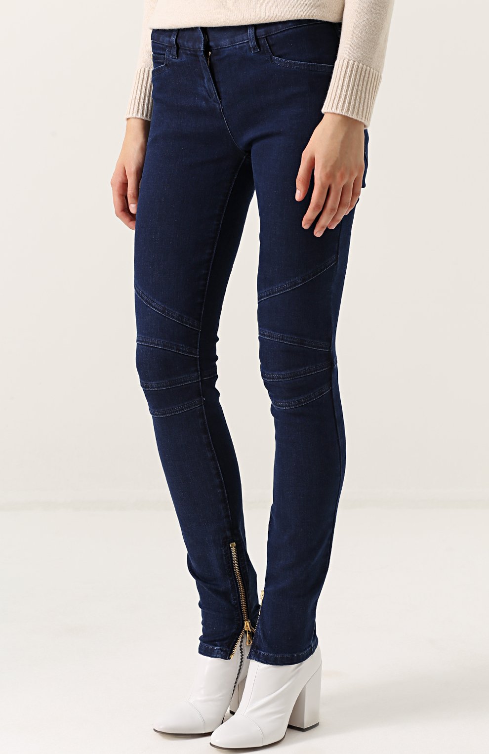 Джинсы-скинни с потертостями BALMAIN, арт. 105514/130K, фото 3