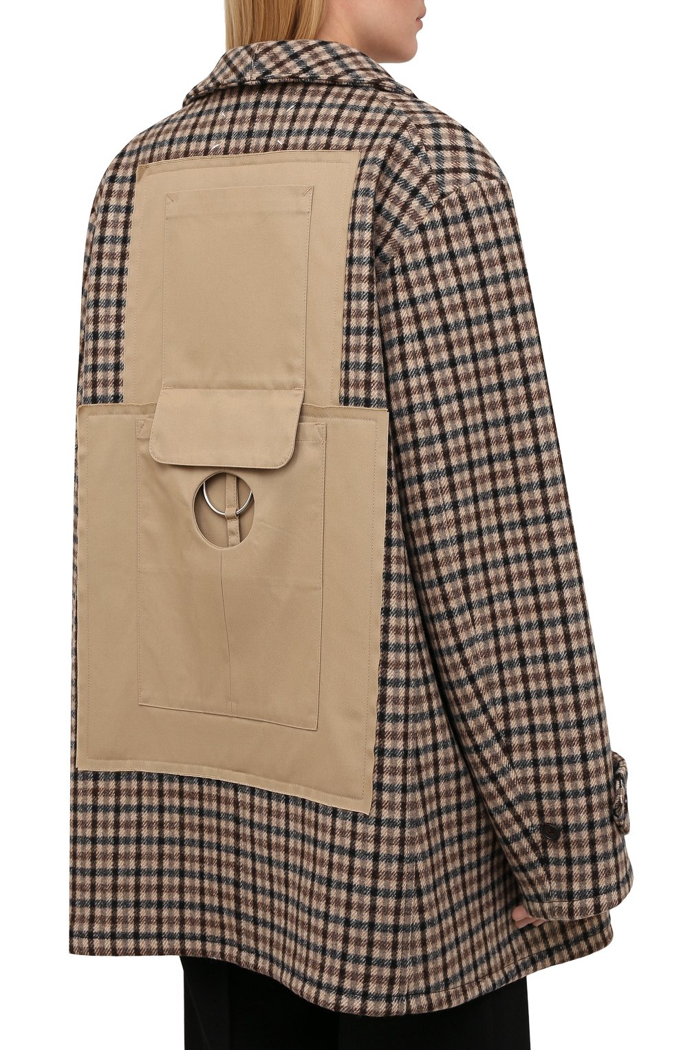 Шерстяное пальто MAISON MARGIELA коричневого цвета по цене 274500 руб., арт. S51AM0440/S54287, фото 4 Шерстяное пальто MAISON MARGIELA, арт. S51AM0440/S54287, фото 4