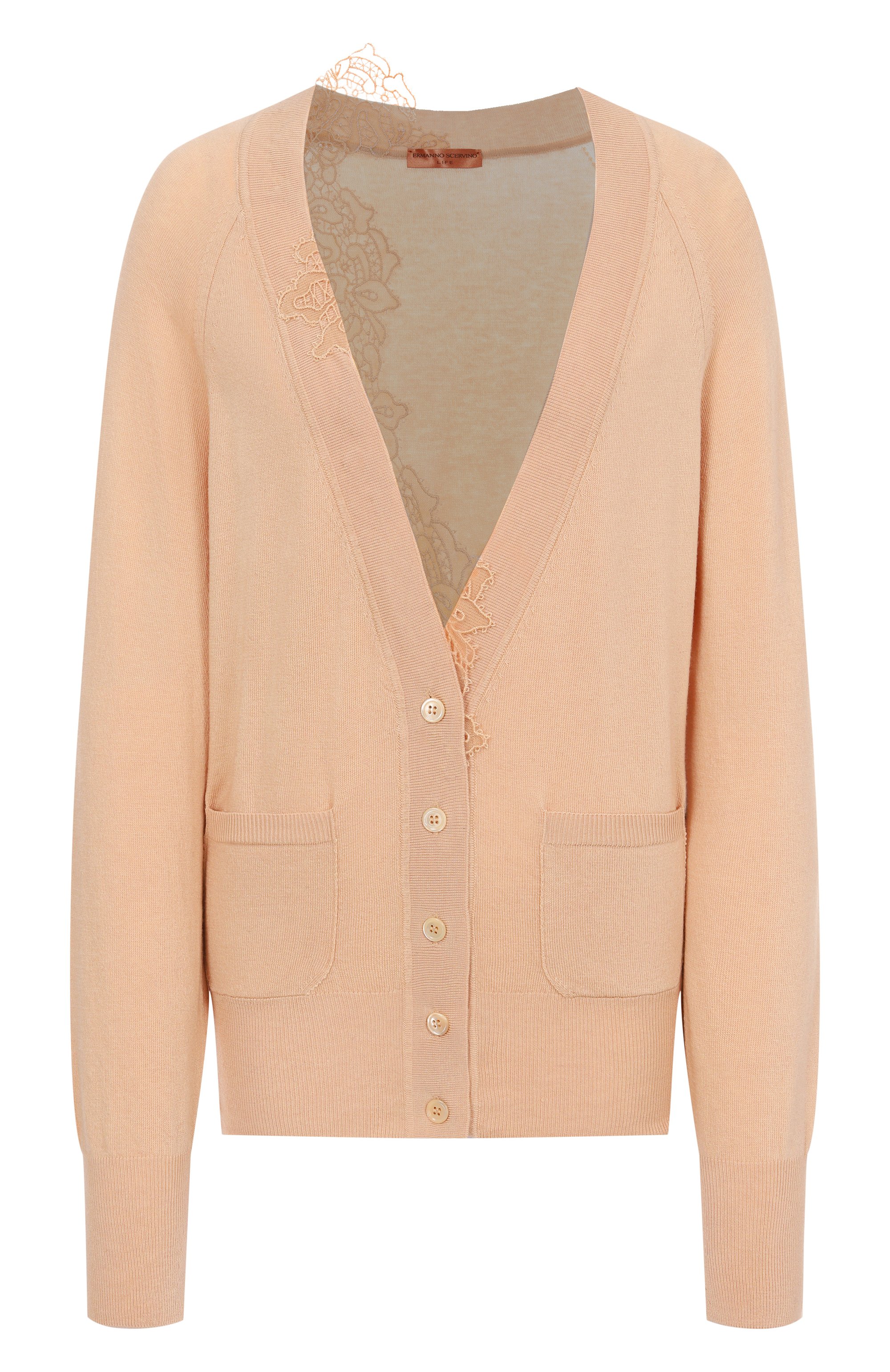 Кардиган из лиоцелла и �шерсти ERMANNO SCERVINO, арт. D474N503APXRH, фото 1