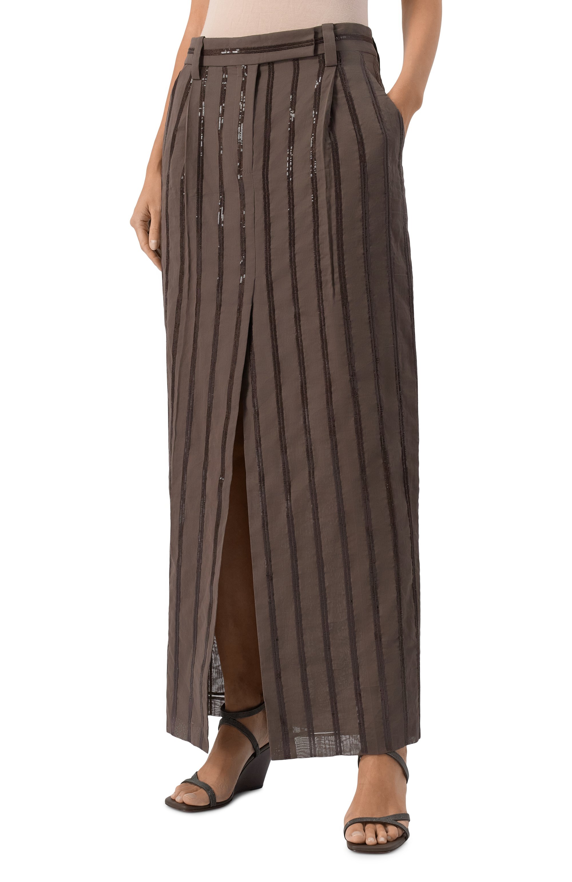 Хлопковая юбка BRUNELLO CUCINELLI, арт. MH911G3786, фото 3