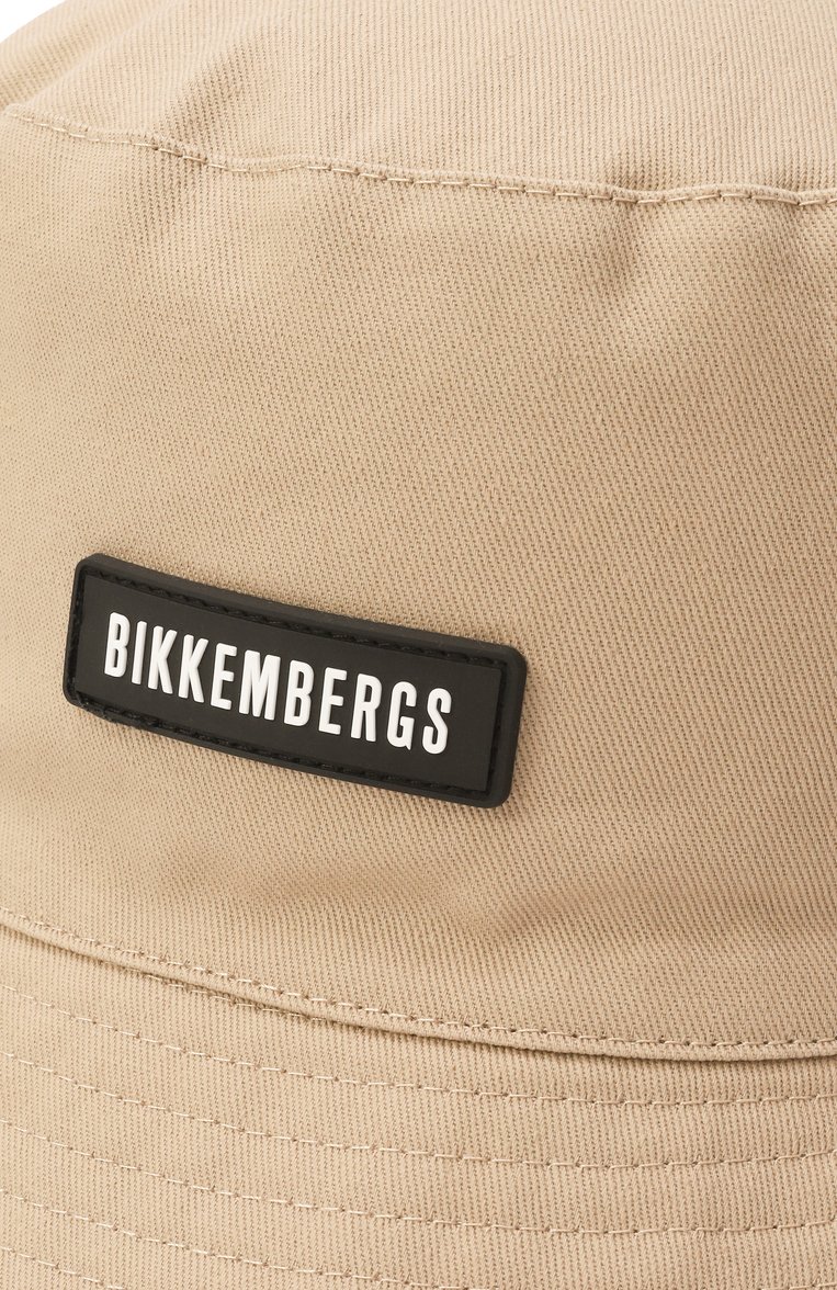 Мужская хлопковая панама DIRK BIKKEMBERGS бежевого цвета, арт. BKCP00482TM | Фото 4 (Нос: Не проставлено; Материал: Хлопок, Текстиль)