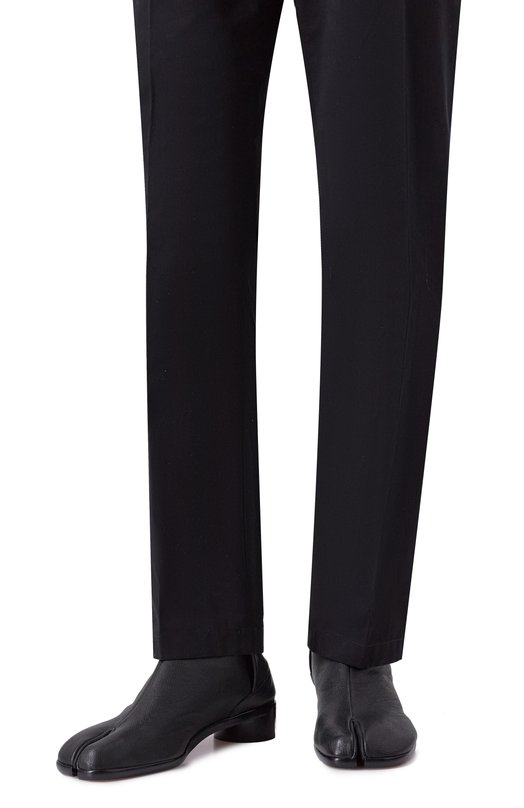 Кожаные сапоги Tabi  Maison Margiela S57WU0153/PR058 Чёрный  S57WU0153/PR058 Фото 3