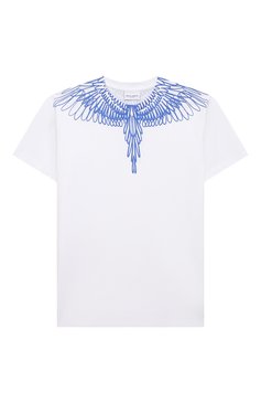 Детская хлопковая футболка MARCELO BURLON KIDS OF MILAN белого цвета, арт. 21E/B/MB/1100/0010/2-6Y | Фото 1 (Рукава: Короткие; Материал внешний: Хлопок; Региональные ограничения белый список (Axapta Mercury): RU; Мальчики Кросс-КТ: Футболка-одежда; Материал сплава: Проставлено; Драгоценные камни: Проставлено; Ростовка одежда: 4 года | 104 см, 6 лет | 116 см)