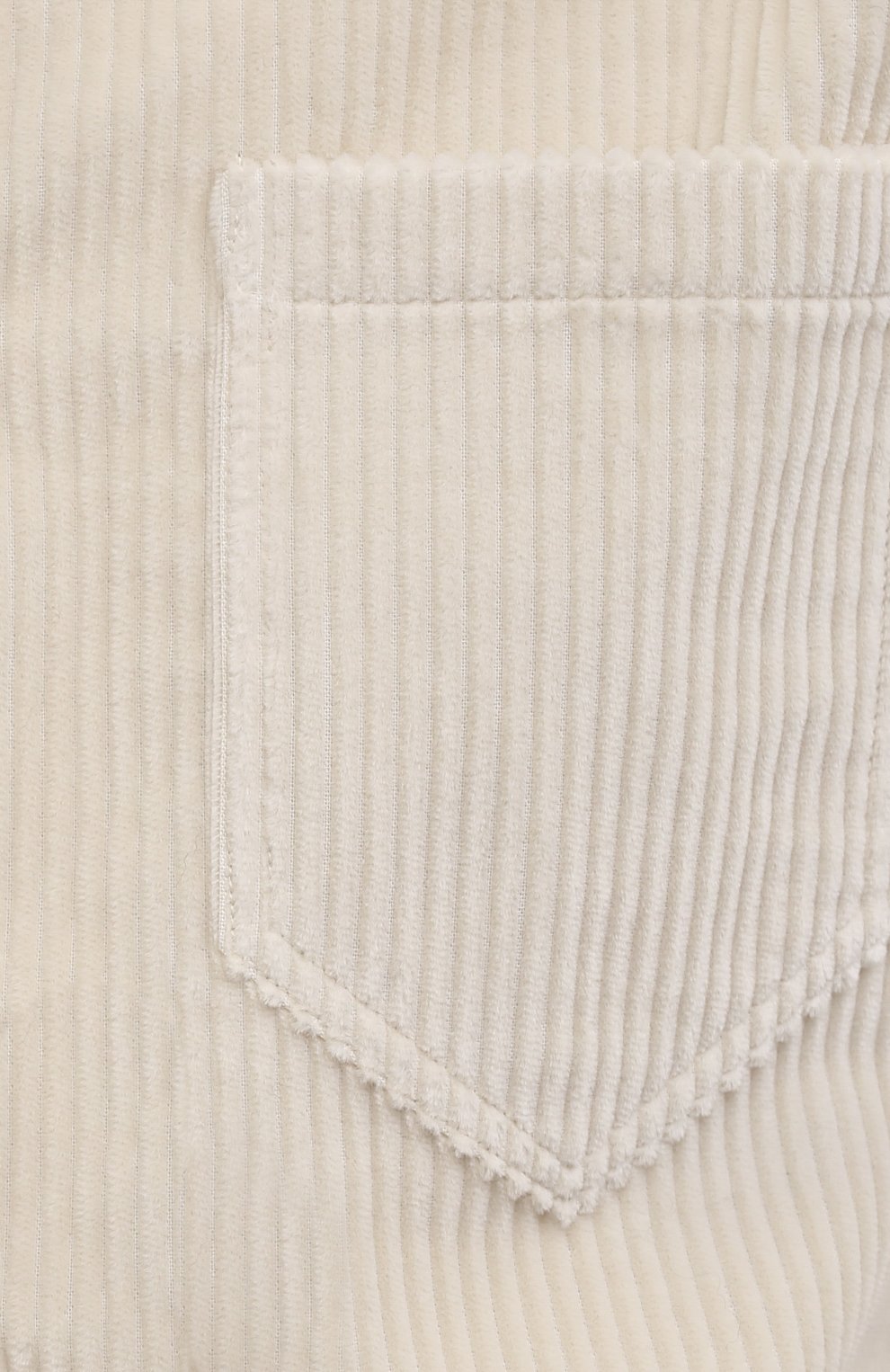 Вельветовая рубашка KITON кремового цвета по цене 94850 руб., арт. D52451K0598A, фото 5 Вельветовая рубашка KITON, арт. D52451K0598A, фото 5