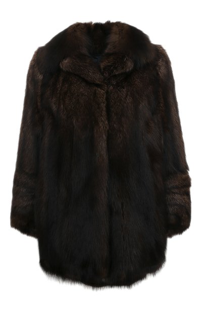 Женская шуба из куницы PRADA, арт. 165374-1EAH-F0003